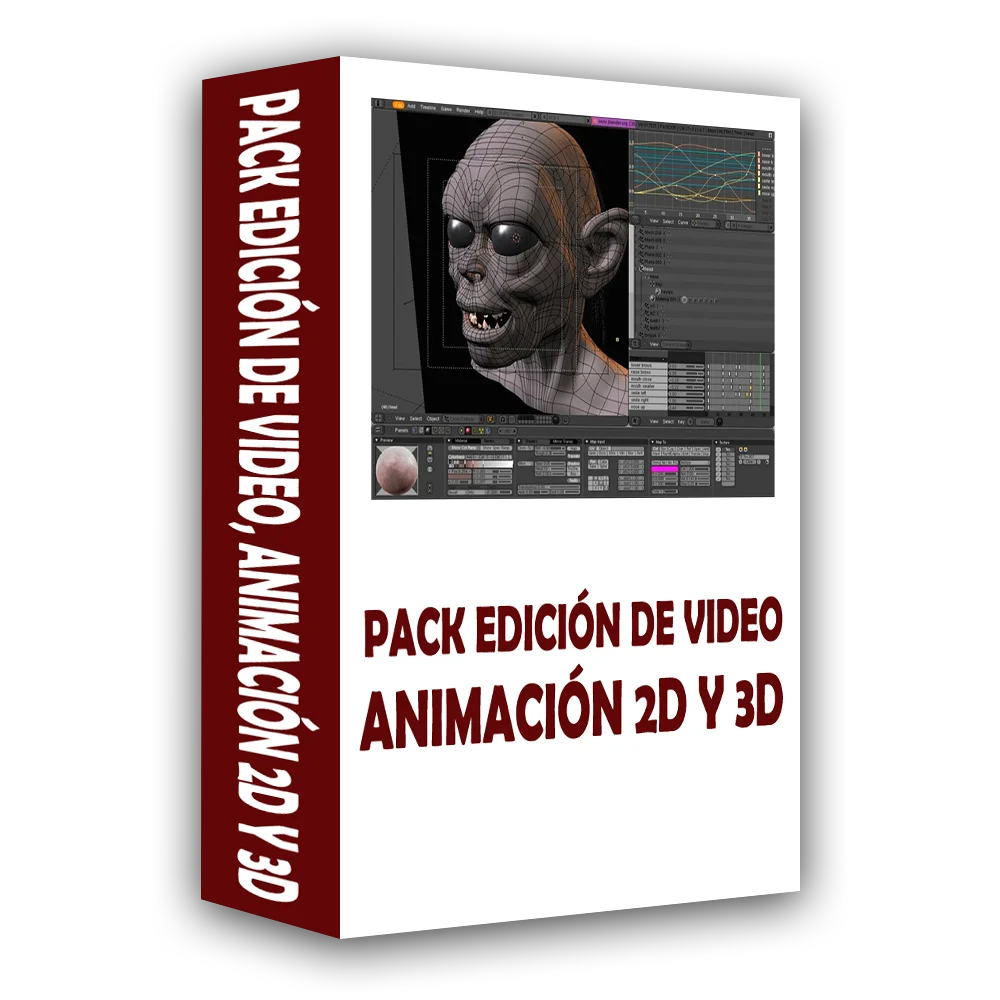 Pack Edición de Video, Animación 2D y 3D